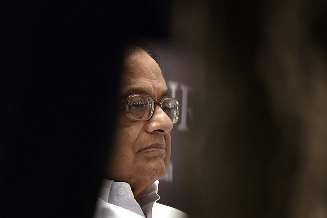 Congress leader P Chidambaram.  (Raj K Raj/ Hindustan Times via GettyImages)&nbsp;