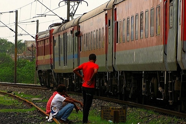 Mumbai New Delhi Rajdhani. (Image via @indianrailway.gov/Facebook)