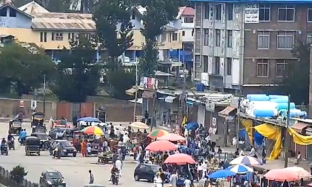 Batmaloo, Jammu and Kashmir on 10 August (pic via Twitter)