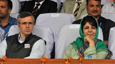 Omar Abdullah and Mehbooba Mufti (Waseem Andrabi/Hindustan Times via Getty Images)&nbsp;