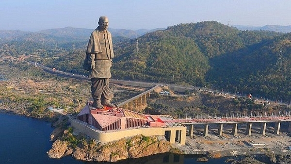 A view of Statue of Unity. (@pavnkaushik/Twitter)