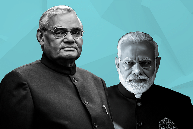 Atal Bihari Vajpayee and Narendra Modi.