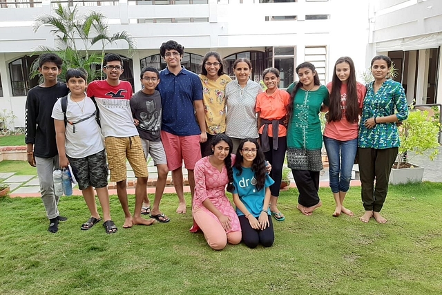 Some of the children attending the Unmesa Camp at Puducherry.