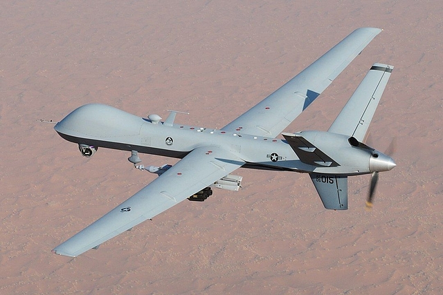 An MQ-9 Reaper (Representative Image) (By Lt. Col. Leslie Pratt/Wikimedia Commonns)