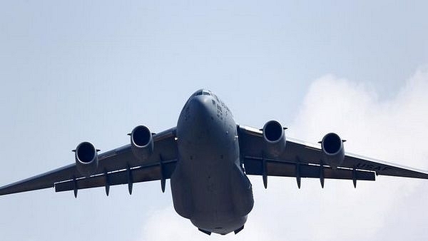 The C-17 transport aircraft of Indian Air Force. (Image source:- Twitter/@dev_039)