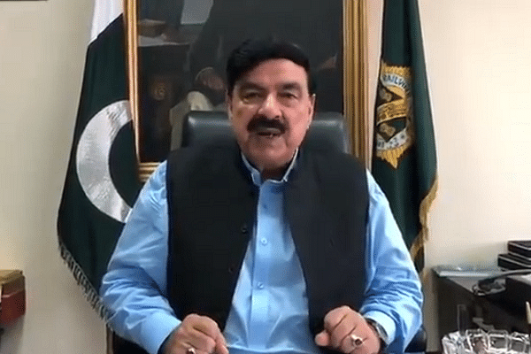 Pakistani  Minister Sheikh Rashid Ahmed (Pic via Twitter)