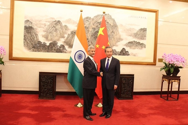 EAM S Jaishakar with Chinese FM Wang Yi (@EOIBeijing/Twitter)