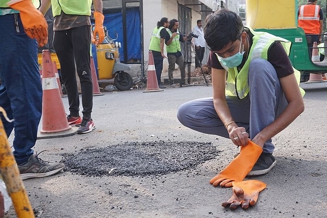 How Bengaluru’s infrastructure woes are hurting the city. (PotholeRaja/Facebook)