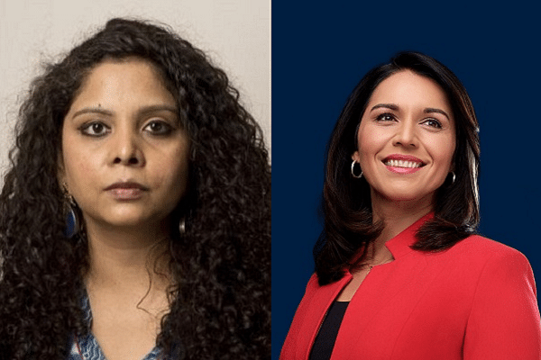 Rana Ayyub - left, Tulsi Gabbard - right&nbsp;