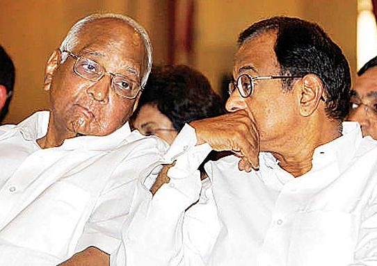 NCP leader Sharad Pawar and Congress leader P Chidambaram (Source: Twitter)