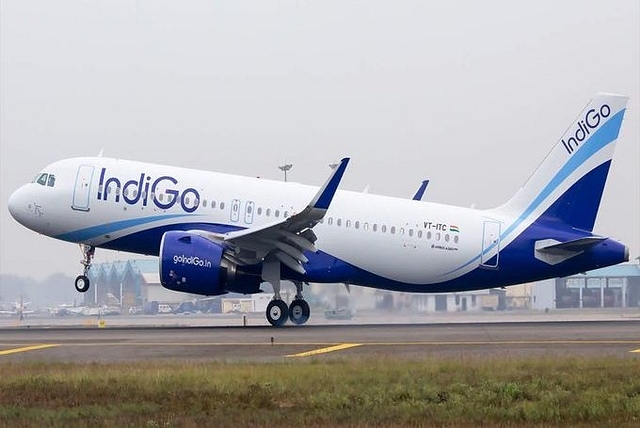 An IndiGo aircraft (@esynckumar/Twitter)