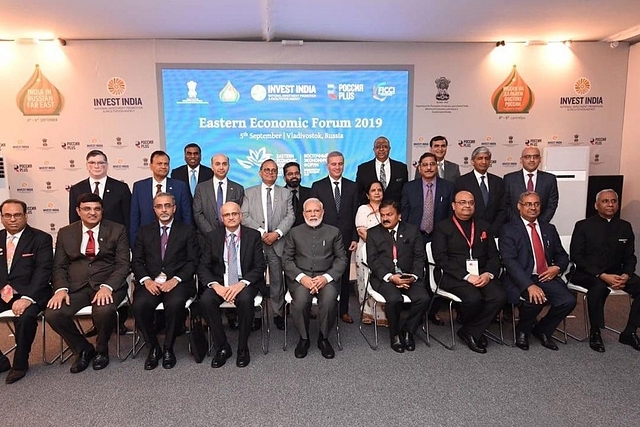 PM Modi at India Business Lounge at EEF 2019 (@PBNS_India/Twitter)