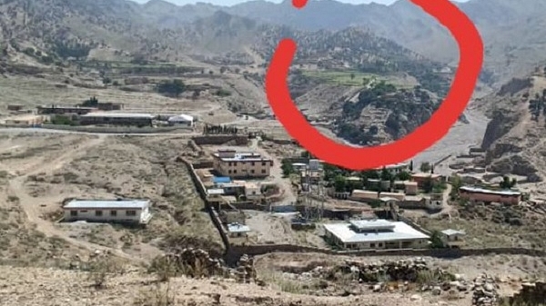 An image showing the vicinity where the Pakistan Army has built a military post