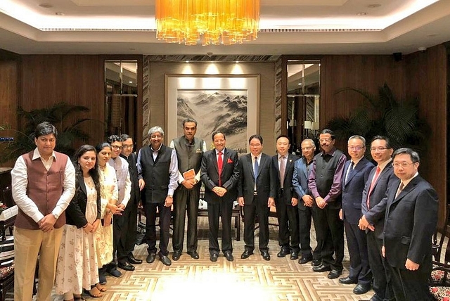 BJP Delegation with Chinese Communist Party members (@ArunSinghbjp/Twitter)