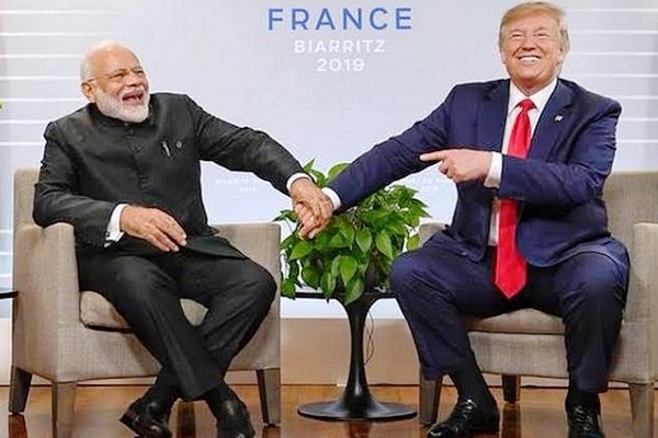 Prime Minister Modi - left, US President Trump - right