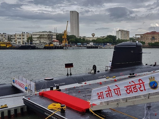 The INS Khanderi. (via Twitter)