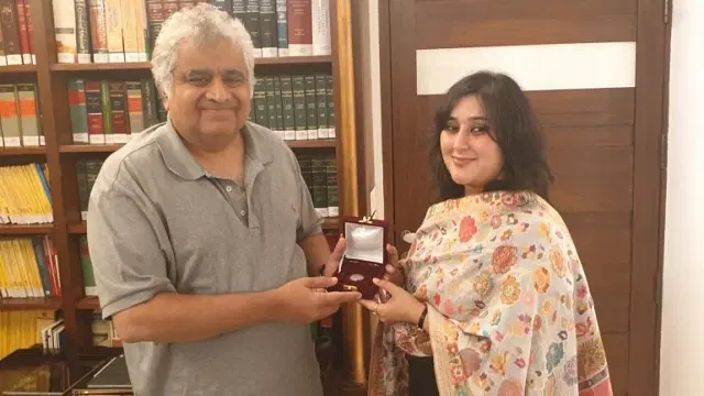 Sushma Swaraj’s Daughter Presents Re 1 Token Fee To Harish Salve For Representing India At ICJ In Kulbhushan Jadhav Case