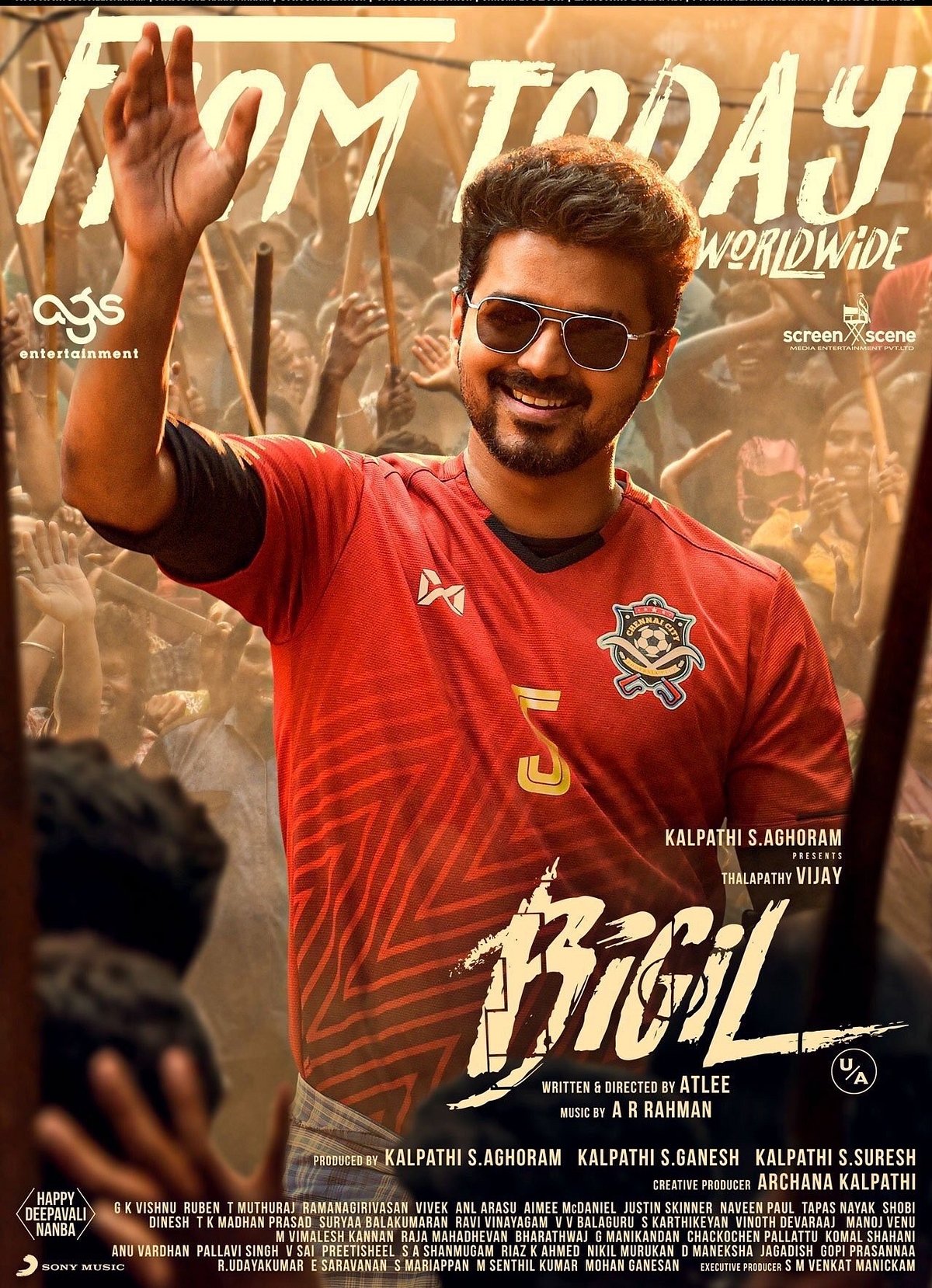 Fans Of Tamil Actor Vijay Turn Violent After The  Special Show Of His New Movie Bigil Is Delayed By An Hour