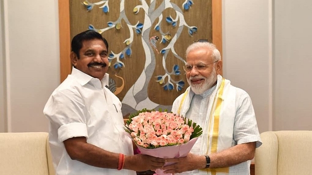 PM Modi with TN CM E Palaniswami. (via Twitter)