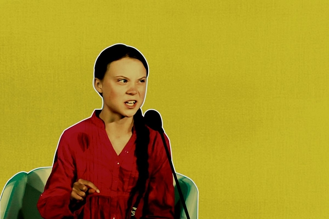 Greta Thunberg, Swedish teen climate-change activist.