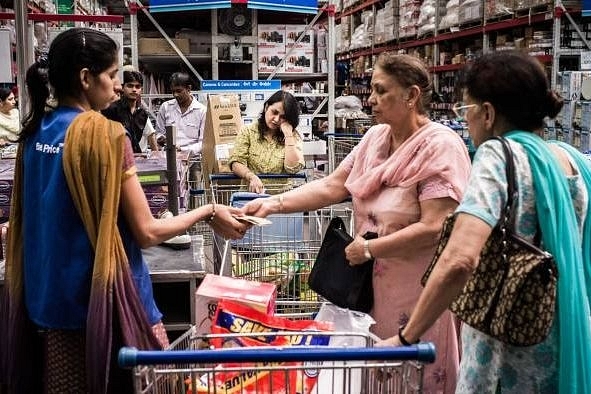 Shoppers at a department store.