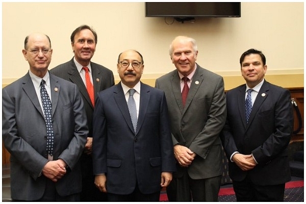 Indian Ambassador to the US with US lawmakers (Twitter/@BradSherman)