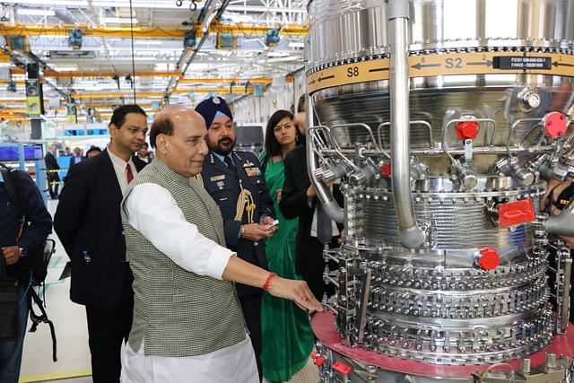 Raksha Mantri Shri Rajnath Singh visited the Engine Manufacturing facility of Safran in France today (Source: RajnathSingh_in/Twitter)