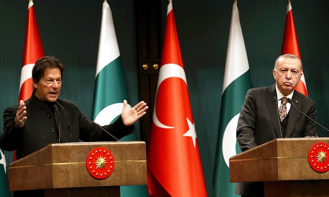 Pakistani Prime Minister Imran Khan and Turkish President Recep Tayyip Erdogan. 