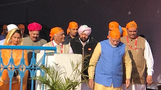 PM Modi in Punjab. (via Twitter)