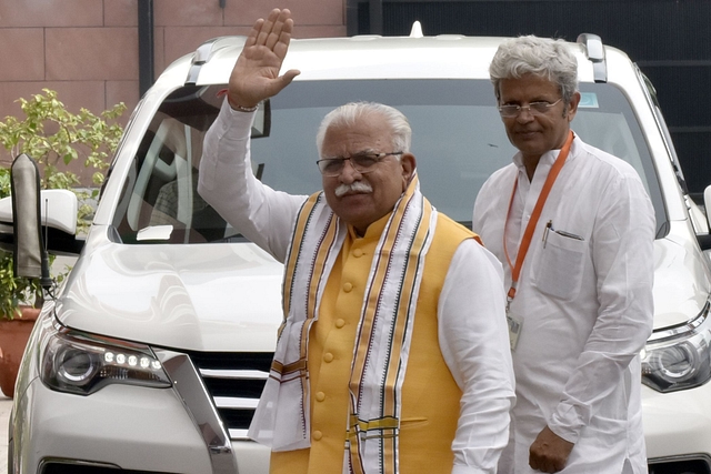  Chief Minister of Haryana Manohar Lal Khattar (Sonu Mehta/Hindustan Times via Getty Images)