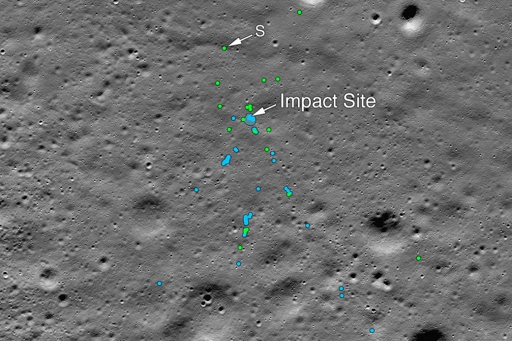 NASA Finds Impact Site And Debris Of ISRO’s Chandrayaan-2 Vikram Lander After Tip From Indian Space Enthusiast