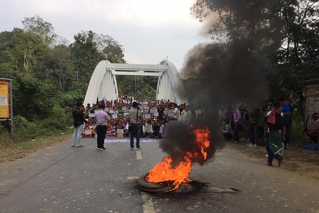 Violent protests and road blockades were reported across the Northeast on Tuesday after the Lok Sabha passed the CAB.&nbsp;