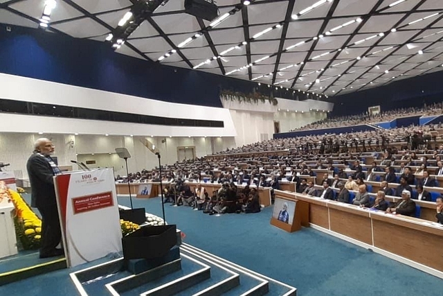 PM Modi addressing ASSOCHAM meeting in New Delhi (Pic Via Twitter)