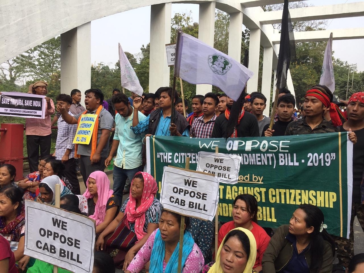 Tripura takes part in NESO’s protest against CAB