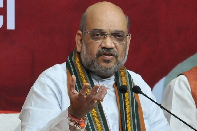 Amit Shah  (Photo by Mujeeb Faruqui/Hindustan Times via Getty Images)