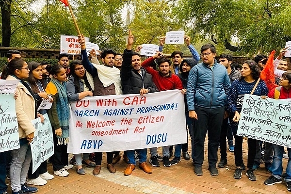 A march in favour of CAA in Delhi. (picture via Twitter).