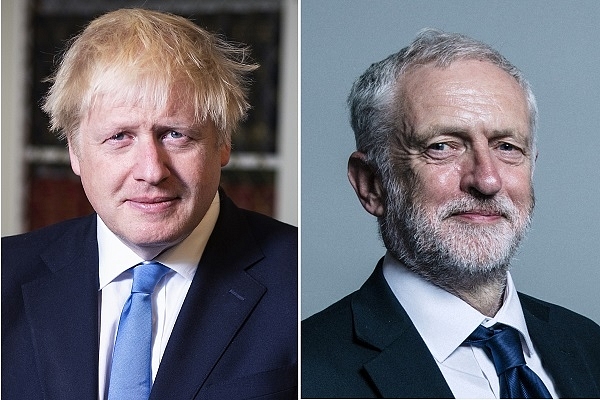 PM Boris Johnson (Left) and Labour leader Jeremy Corbyn (Right)