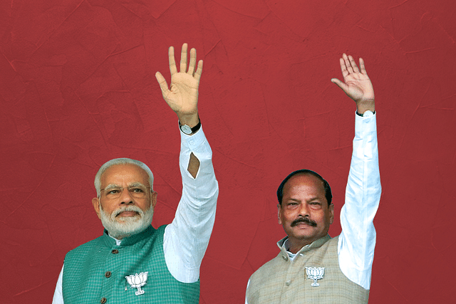 Prime Minister Narendra Modi and Jharkhand chief minister Raghubar Das.&nbsp;