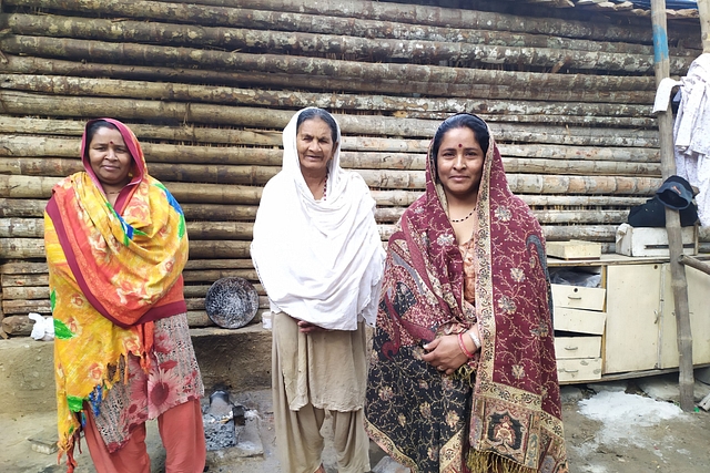  Dharma (left) with Parvati (right) and Lakshmi - their mother-in-law (centre).