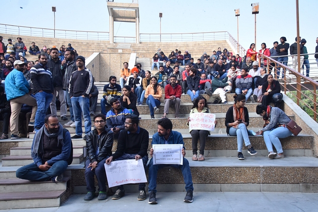 A photograph of the ‘solidarity with Jamia students’ event held in IIT Kanpur on 17 December