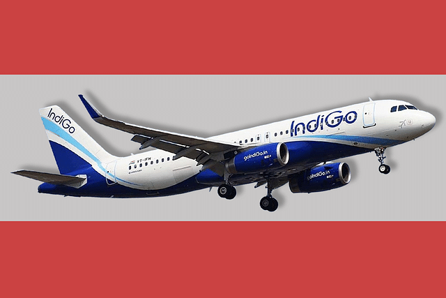 An IndiGo aircraft.