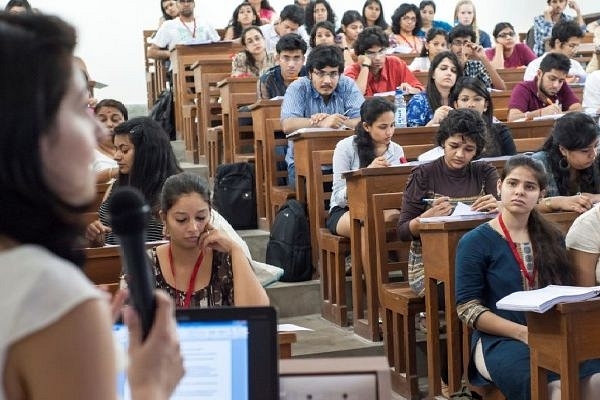 Students in a classroom.