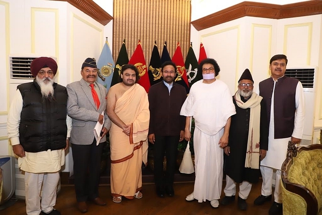 The Interfaith delegation with MoS Home G Kishan Reddy (Pic Via Twitter)