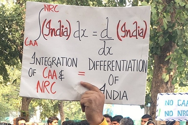 ‘Calculus Ham Sharminda Hai’: Anti-CAA Protester Showcases Placard With No Mathematical Sense