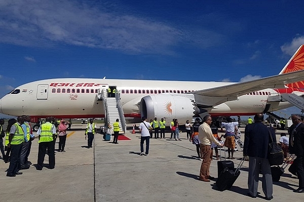 An Air India aircraft (Twitter/@KenyaAirports)