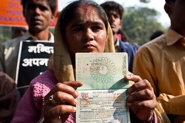 A Hindu refugee from Pakistan (Representative Image) (PRAKASH SINGH/AFP/Getty Images)