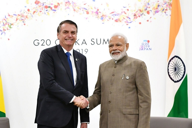 Prime Minister Narendra Modi with Brazilian President Jair Bolsonaro. (@narendramodi)