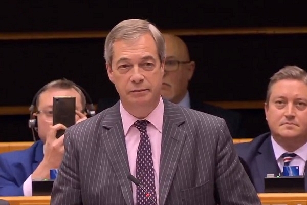 ‘Leave, Take Your Flags With You’: EU Parliament VC Cuts Off Pro-Brexit British MEP Nigel Farage’s Speech For Waving UK Flag