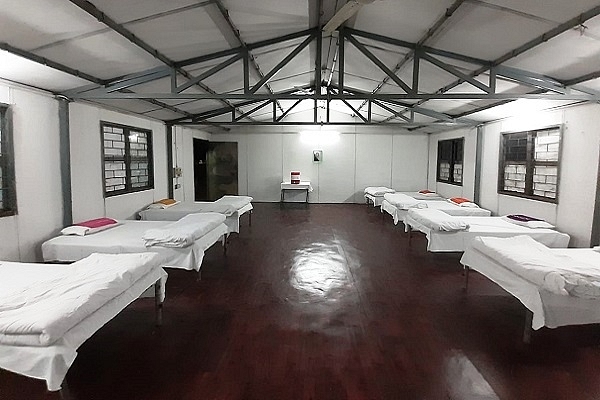 A quarantine facility for  coronavirus patients (Pic via Twitter)