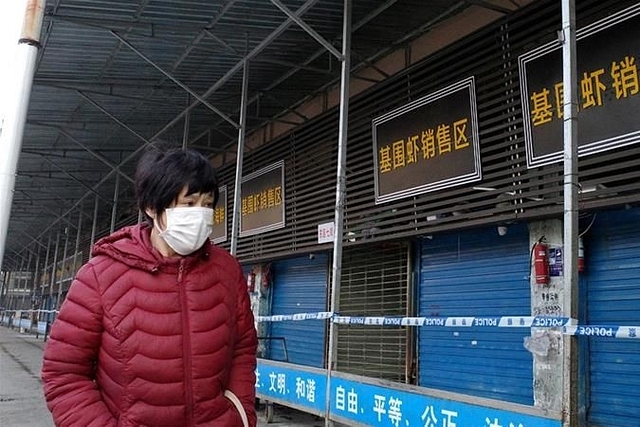 Wuhan seafood market closed (Wikimedia Commons)&nbsp;